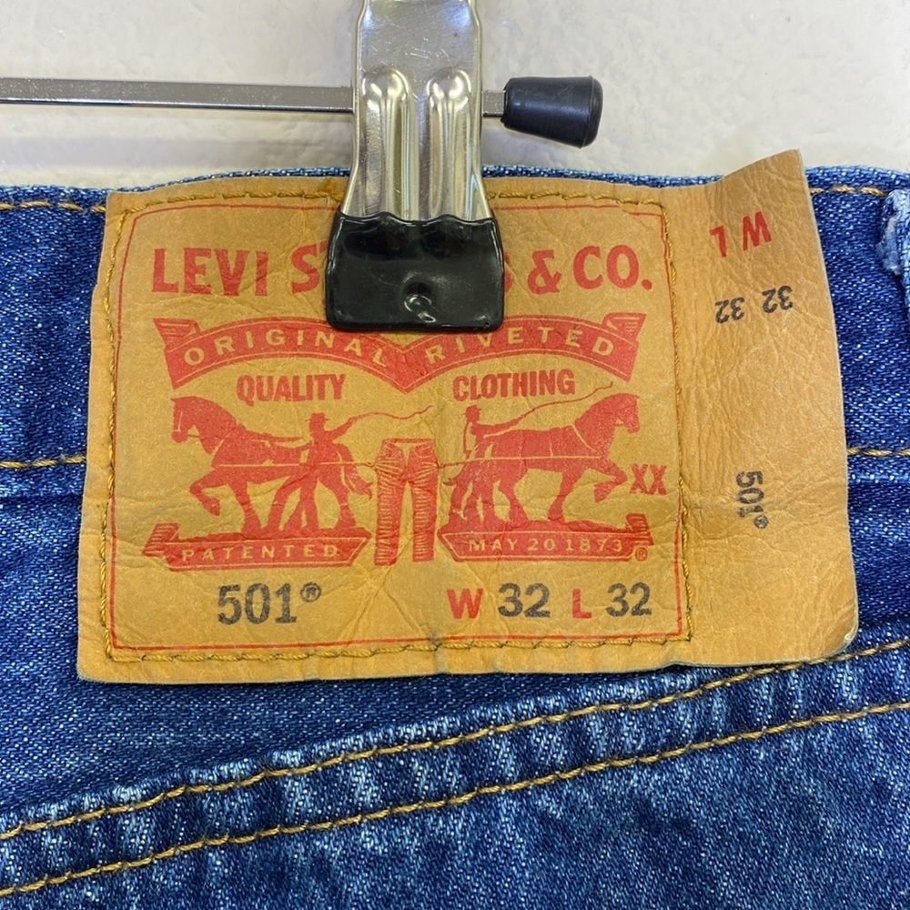 Levi's 501 Button-Fly Jeans Size 32 - 32 - Picture 11 of 15